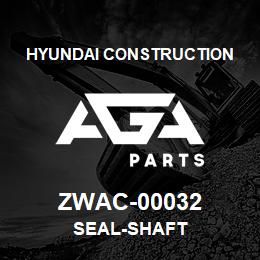 ZWAC-00032 Hyundai Construction SEAL-SHAFT | AGA Parts