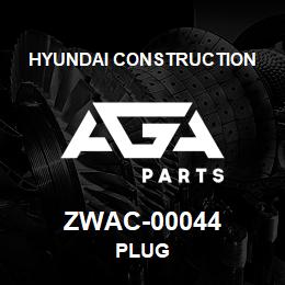 ZWAC-00044 Hyundai Construction PLUG | AGA Parts