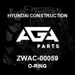 ZWAC-00059 Hyundai Construction O-RING | AGA Parts