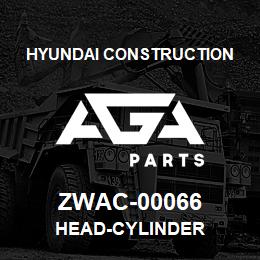 ZWAC-00066 Hyundai Construction HEAD-CYLINDER | AGA Parts