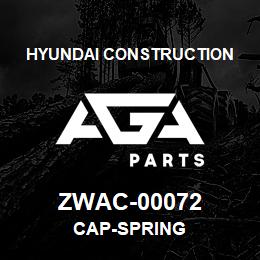 ZWAC-00072 Hyundai Construction CAP-SPRING | AGA Parts