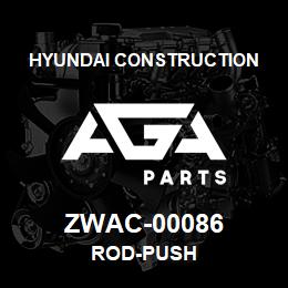 ZWAC-00086 Hyundai Construction ROD-PUSH | AGA Parts