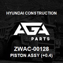 ZWAC-00128 Hyundai Construction PISTON ASSY (+0.4) | AGA Parts