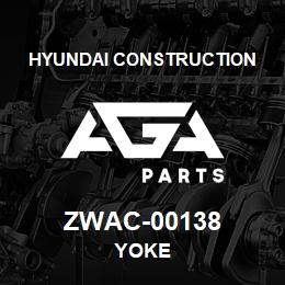 ZWAC-00138 Hyundai Construction YOKE | AGA Parts