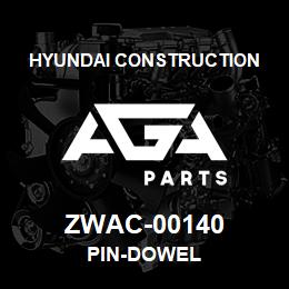 ZWAC-00140 Hyundai Construction PIN-DOWEL | AGA Parts
