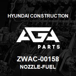 ZWAC-00158 Hyundai Construction NOZZLE-FUEL | AGA Parts