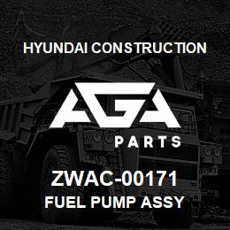 ZWAC-00171 Hyundai Construction FUEL PUMP ASSY | AGA Parts