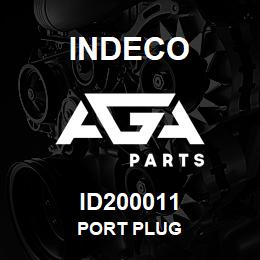 ID200011 Indeco PORT PLUG | AGA Parts