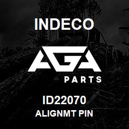 ID22070 Indeco alignmt pin | AGA Parts