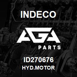 ID270676 Indeco HYD.MOTOR | AGA Parts