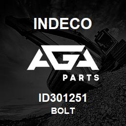 ID301251 Indeco BOLT | AGA Parts