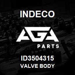 ID3504315 Indeco VALVE BODY | AGA Parts