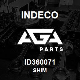 ID360071 Indeco SHIM | AGA Parts