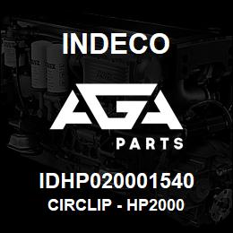 IDHP020001540 Indeco CIRCLIP - HP2000 | AGA Parts