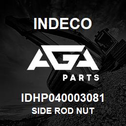 IDHP040003081 Indeco SIDE ROD NUT | AGA Parts