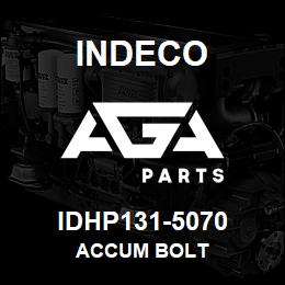 IDHP131-5070 Indeco ACCUM BOLT | AGA Parts