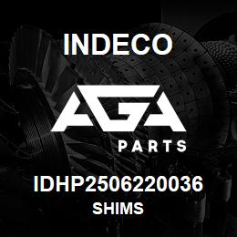 IDHP2506220036 Indeco SHIMS | AGA Parts