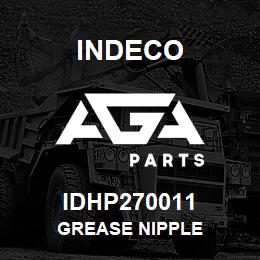 IDHP270011 Indeco GREASE NIPPLE | AGA Parts