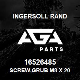 16526485 Ingersoll Rand SCREW,GRUB M8 X 20 | AGA Parts