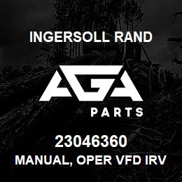 23046360 Ingersoll Rand MANUAL, OPER VFD IRV302 | AGA Parts