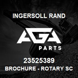 23525389 Ingersoll Rand BROCHURE - ROTARY SCREW 2.2 TO 5.5KW | AGA Parts