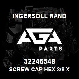 32246548 Ingersoll Rand SCREW CAP HEX 3/8 X 1- 3/4 LG GR 8 | AGA Parts