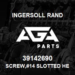 39142690 Ingersoll Rand SCREW,#14 SLOTTED HEX HEAD - C/W NYLON WASHER,ZINC PLATED | AGA Parts