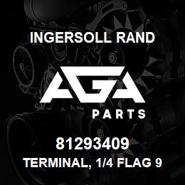 81293409 Ingersoll Rand TERMINAL, 1/4 FLAG 90DEG NON-INSULATED | AGA Parts