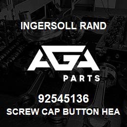 92545136 Ingersoll Rand SCREW CAP BUTTON HEAD M8 * 16 MM LONG | AGA Parts