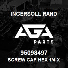 95098497 Ingersoll Rand SCREW CAP HEX 1/4 X 3-1/2 LG | AGA Parts