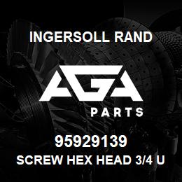 95929139 Ingersoll Rand SCREW HEX HEAD 3/4 UNC X 4.5LG PLATED | AGA Parts