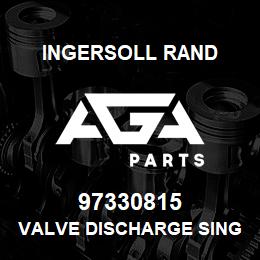 97330815 Ingersoll Rand VALVE DISCHARGE SINGLE STAGE 3HP | AGA Parts