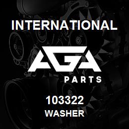 103322 International WASHER | AGA Parts