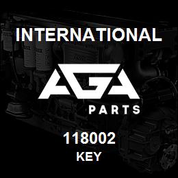 118002 International KEY | AGA Parts