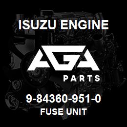 9-84360-951-0 Isuzu Diesel FUSE UNIT | AGA Parts