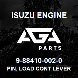 9-88410-002-0 Isuzu Diesel PIN, LOAD CONT LEVER,GOV | AGA Parts