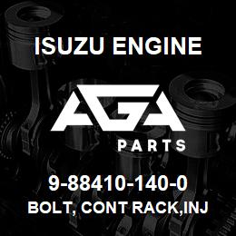 9-88410-140-0 Isuzu Diesel BOLT, CONT RACK,INJ PUMP | AGA Parts