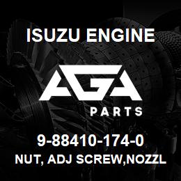 9-88410-174-0 Isuzu Diesel NUT, ADJ SCREW,NOZZLE HOLDER | AGA Parts