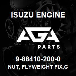 9-88410-200-0 Isuzu Diesel NUT, FLYWEIGHT FIX,GOV | AGA Parts