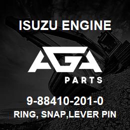 9-88410-201-0 Isuzu Diesel RING, SNAP,LEVER PIN,GOV | AGA Parts