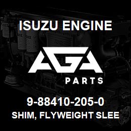 9-88410-205-0 Isuzu Diesel SHIM, FLYWEIGHT SLEEVE,GOV | AGA Parts