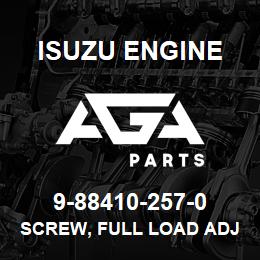 9-88410-257-0 Isuzu Diesel SCREW, FULL LOAD ADJ,GOV | AGA Parts