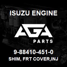 9-88410-451-0 Isuzu Diesel SHIM, FRT COVER,INJ PUMP HSG | AGA Parts