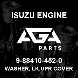 9-88410-452-0 Isuzu Diesel WASHER, LK,UPR COVER | AGA Parts