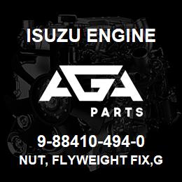 9-88410-494-0 Isuzu Diesel NUT, FLYWEIGHT FIX,GOV | AGA Parts