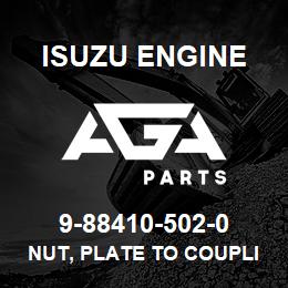 9-88410-502-0 Isuzu Diesel NUT, PLATE TO COUPLING,INJ PUMP | AGA Parts