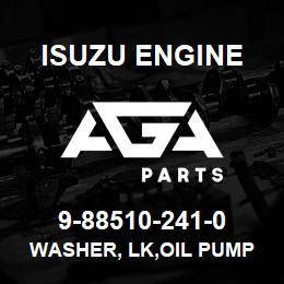 9-88510-241-0 Isuzu Diesel WASHER, LK,OIL PUMP | AGA Parts