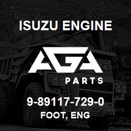 9-89117-729-0 Isuzu Diesel FOOT, ENG | AGA Parts