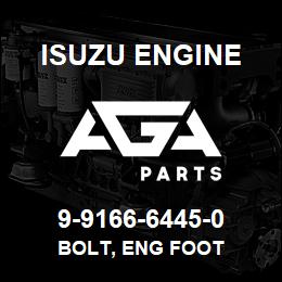 9-9166-6445-0 Isuzu Diesel BOLT, ENG FOOT | AGA Parts