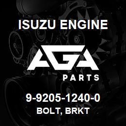 9-9205-1240-0 Isuzu Diesel BOLT, BRKT | AGA Parts